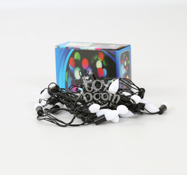 Гирлянда LED 28 ламп в виде свечек, разноцветная.