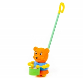 Каталка Медвежонок с ручкой