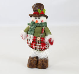 Снеговик,дед мороз,олень, ноги раздвигаются. 