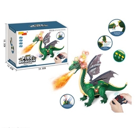 Динозавр на р/у, звук,свет,дым.