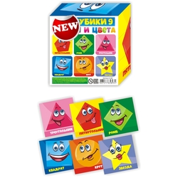 Кубики (9 куб) Играем, изучаем: формы и цвета