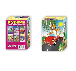 Кубики (6 куб) Герои мультфильмов