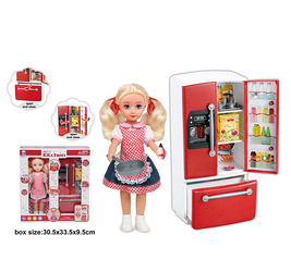 Набор Кухняна батарейках+кукла.