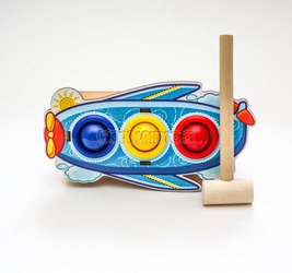 Стучалка цветная Самолет