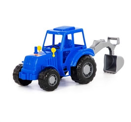 Трактор Алтай (синий) с лопатой