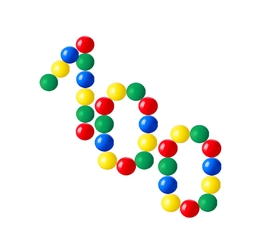 Шарики пластм, 100 шт. цветные, Ø70 мм 