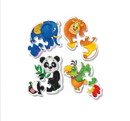 Мягкие пазлы, серия  Зоопарк