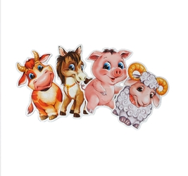 Мягкие пазлы, серия Веселая ферма