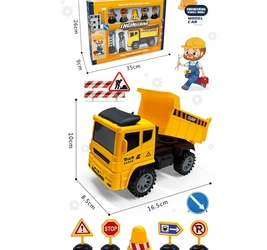 Самосвал и дорожные знаки