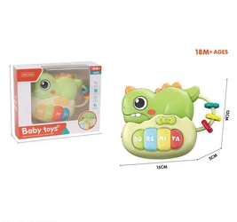 Погремушка-пианино Дино. Размер упак: 19х15х6см