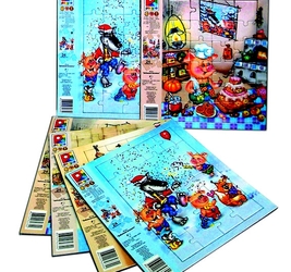 Забавная мозаика 24эл.в экране.Игра настольно-печатная