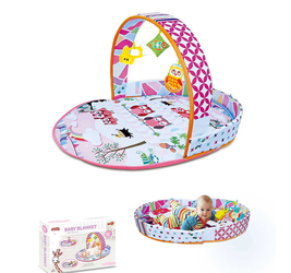 Игровой коврик с аркой и бортиком.
