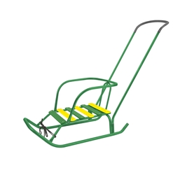 Санки Ветерок 6с ручкой, зеленый