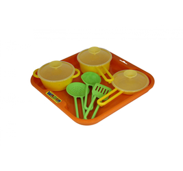 Набор детской посуды Поварёнок №1 с подносом