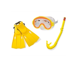 Маска для плавания+трубка и ласты.