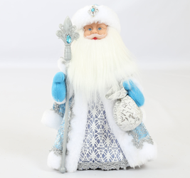 Дед Мороз, поет песню.