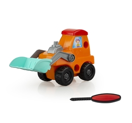 Трактор «Кузя» (19 дет., отвёртка) 22 см