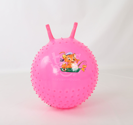 Мяч-прыгун с рожками, шипы. 