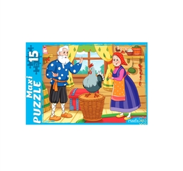 Макси-пазлы, 15 элем. КУРОЧКА РЯБА