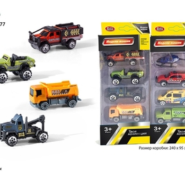 PS Набор металлических машин, металл. 