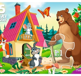 Макси-пазлы, 15 элем. Теремок