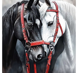 ПАЗЛЫ 500 элементов. ВЛЮБЛЕННЫЕ ЛОШАДИ