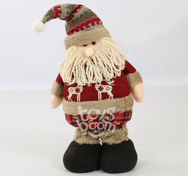 Снеговик,дед мороз и олень ноги раздвигаются. 