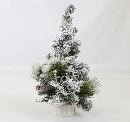 Ёлочка в снегу, на подставке.