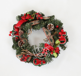 Новогоднее украшение, венок  на стену.