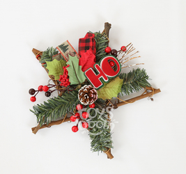 Новогоднее украшение  на стену.