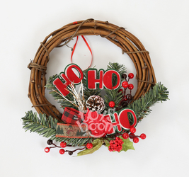 Новогоднее украшение  на стену.