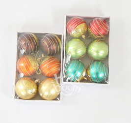 Шар новогодний 6 шт. в упак. 