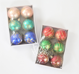 Шар новогодний 6 шт. в упак. 