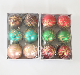 Шар новогодний 6 шт. в упак. 