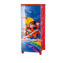 Комод детский Кораблик (Красный)