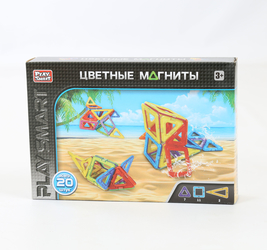 PS Конструктор Цветные магниты, 20 дет. Размер: 27х19х5см