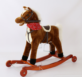 Лошадка-качалка на колесах