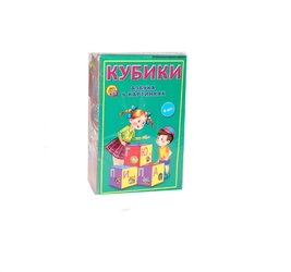 Кубики  Азбука в картинках, 6 шт.