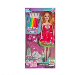 Кукла с раскраской.