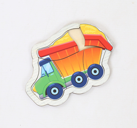 Деревянный пазл маленький, Грузовик