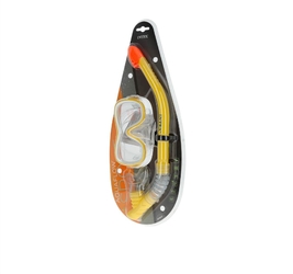 Комплект для плавания: дыхательная трубка и маска