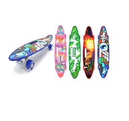 Скейтборд с ручкой и графикой