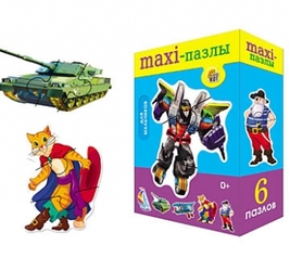 МАКСИ-ПАЗЛЫ.Сказочные герои 6пазлов