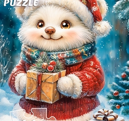 ПАЗЛЫ 60 элементов. МЕДВЕЖОНОК С ПОДАРКАМИ