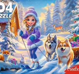 ПАЗЛЫ 104 элемента. ЗИМНИЕ ГОНКИ