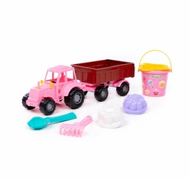 Трактор Мастер с прицепом №1 + конструктор Макси