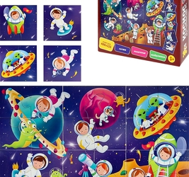 Двухсторонний пазл 6+1 Космос (24эл.)