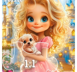 МАКСИ-ПАЗЛЫ 15 элементов. ПРИНЦЕССА С ЩЕНКОМ