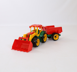 Каролина Детский авто Трактор Трудяга с прицепом