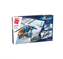 Конструктор Вертолет, 604 дет. 